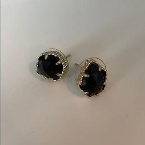 black kendra scott stud earrings